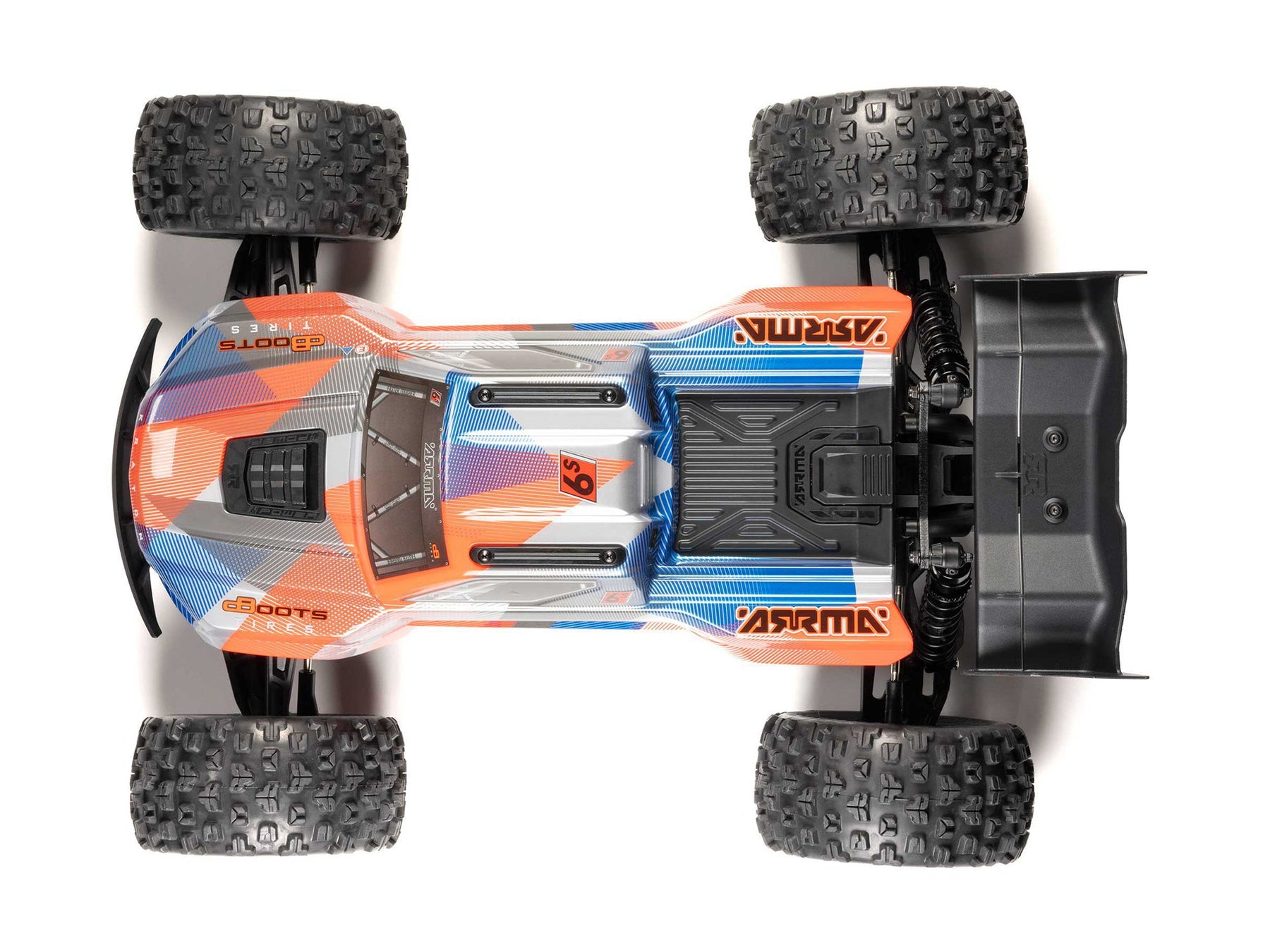 Arrma 1/8 KRATON 6S V6 4X4 BLX Speed Monster Truck RTR Orange C-ARA8608V6T2