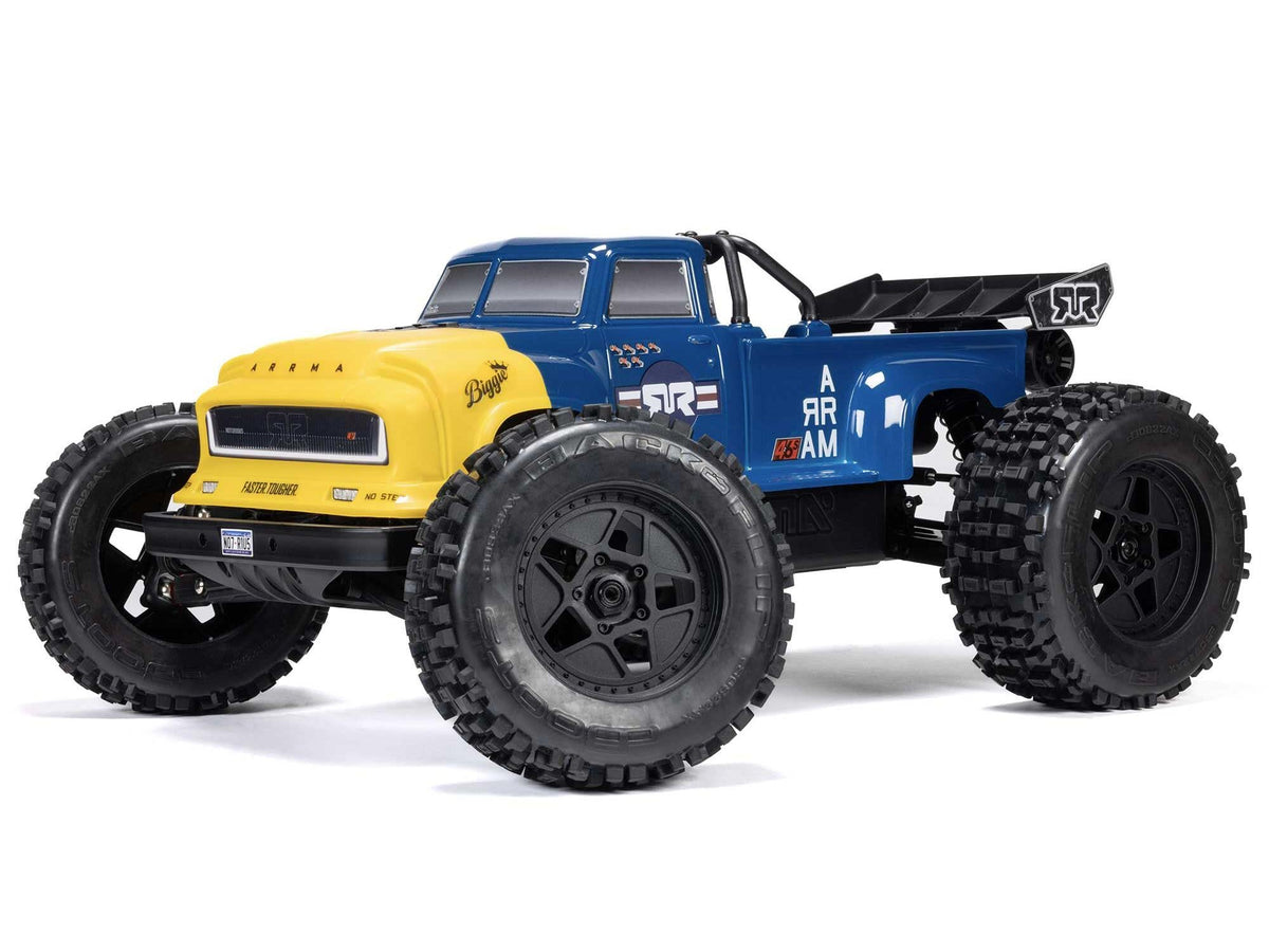 1/8 NOTORIOUS 6S V6 4X4 BLX Stunt Truck RTR  - Blue C-ARA8611V6T2