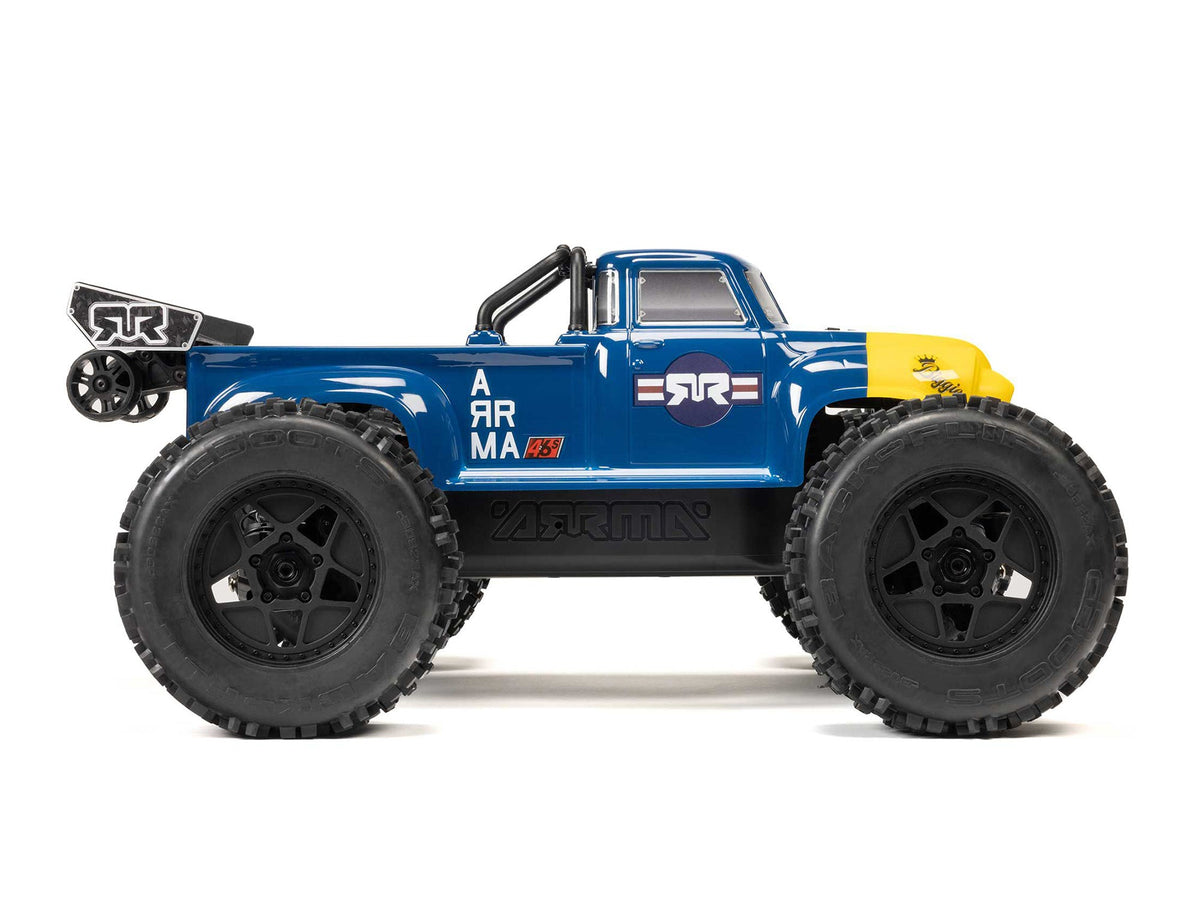 1/8 NOTORIOUS 6S V6 4X4 BLX Stunt Truck RTR  - Blue C-ARA8611V6T2