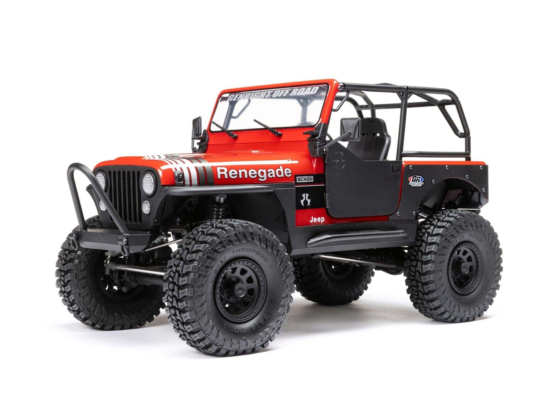 1/10 SCX10 III Jeep CJ-7 4WD Brushed RTR, Red C-AXI03008T1
