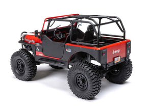 1/10 SCX10 III Jeep CJ-7 4WD Brushed RTR, Red C-AXI03008T1