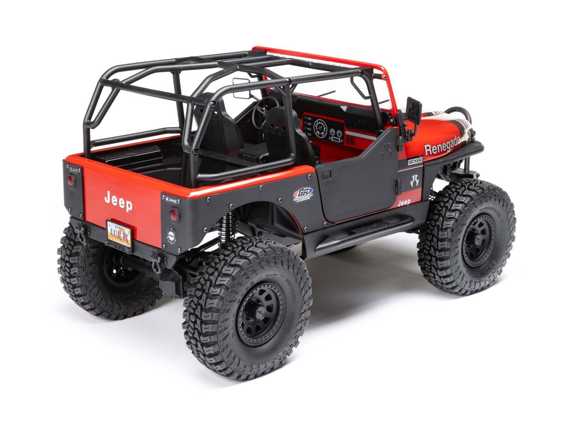 1/10 SCX10 III Jeep CJ-7 4WD Brushed RTR, Red C-AXI03008T1