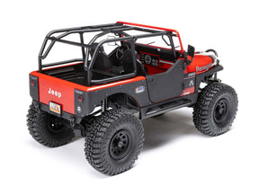 1/10 SCX10 III Jeep CJ-7 4WD Brushed RTR, Red C-AXI03008T1