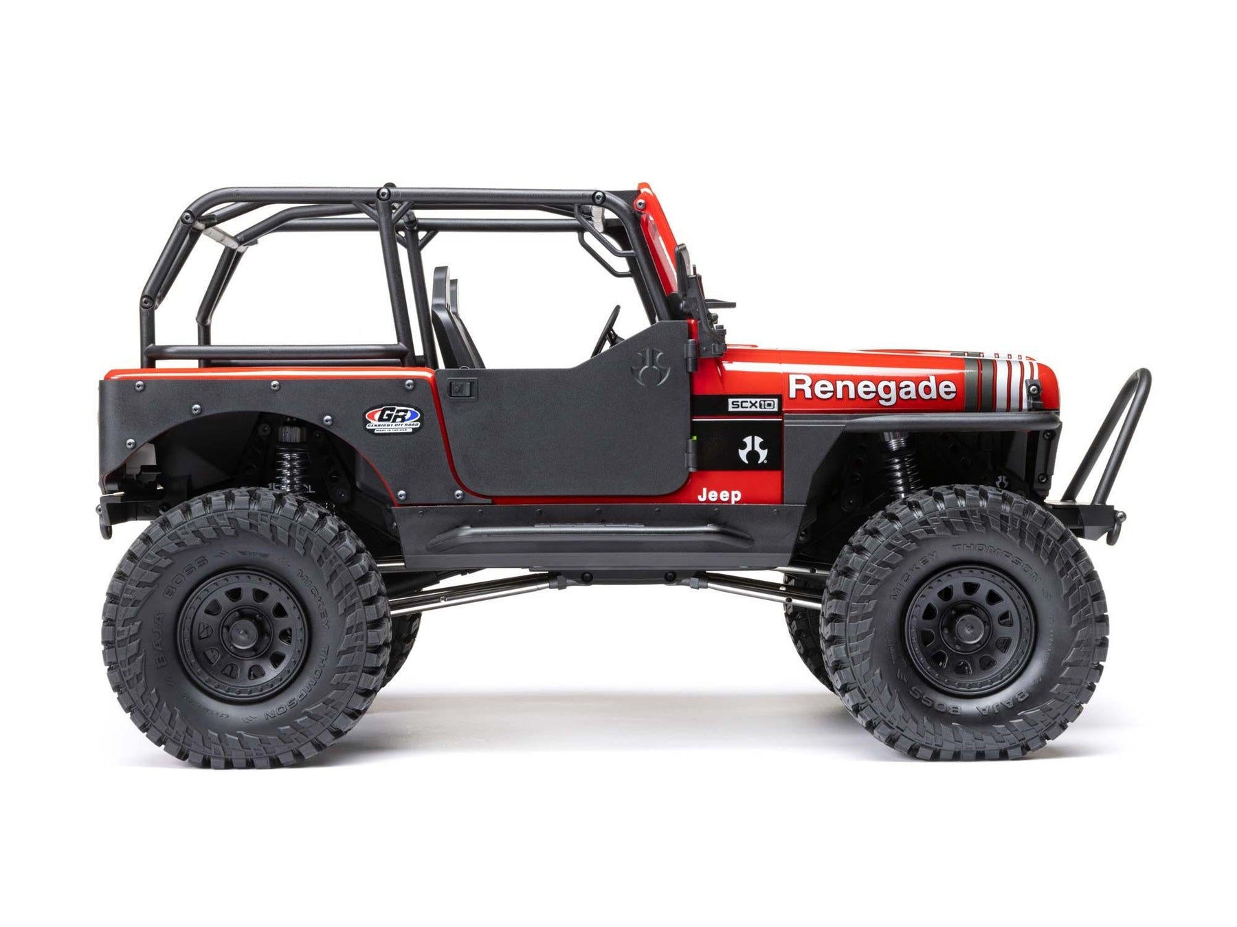 1/10 SCX10 III Jeep CJ-7 4WD Brushed RTR, Red C-AXI03008T1