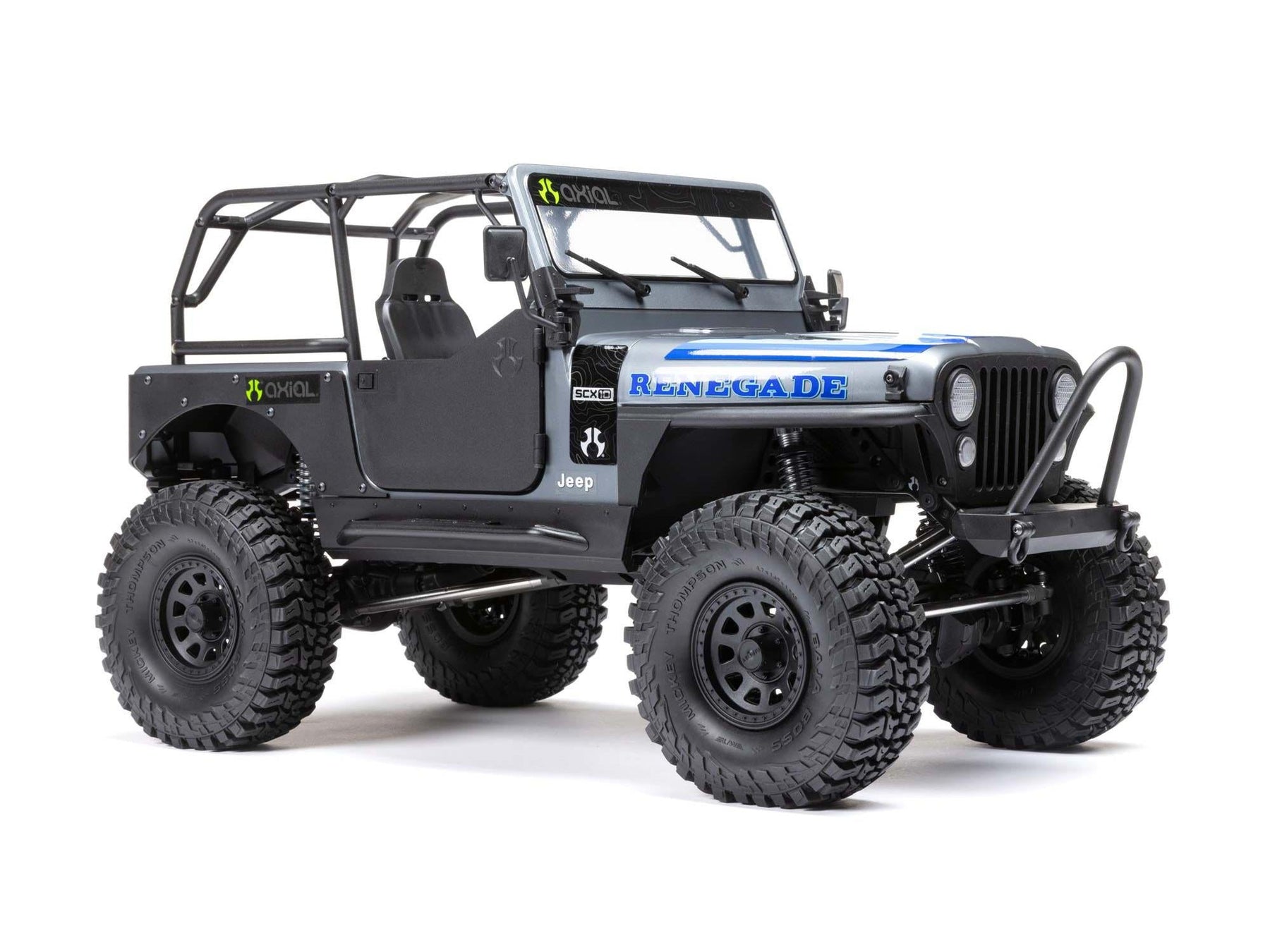 1/10 SCX10 III Jeep CJ-7 4WD Brushed RTR, Grey C-AXI03008T2