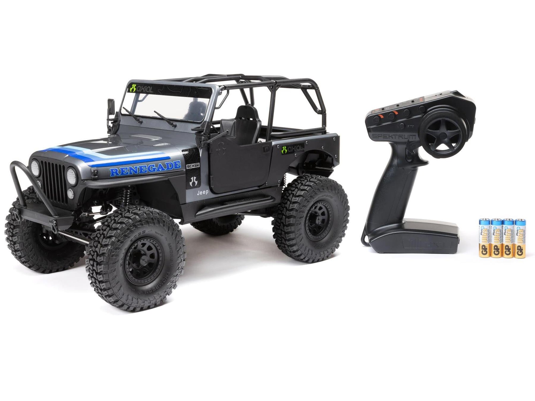 1/10 SCX10 III Jeep CJ-7 4WD Brushed RTR, Grey C-AXI03008T2