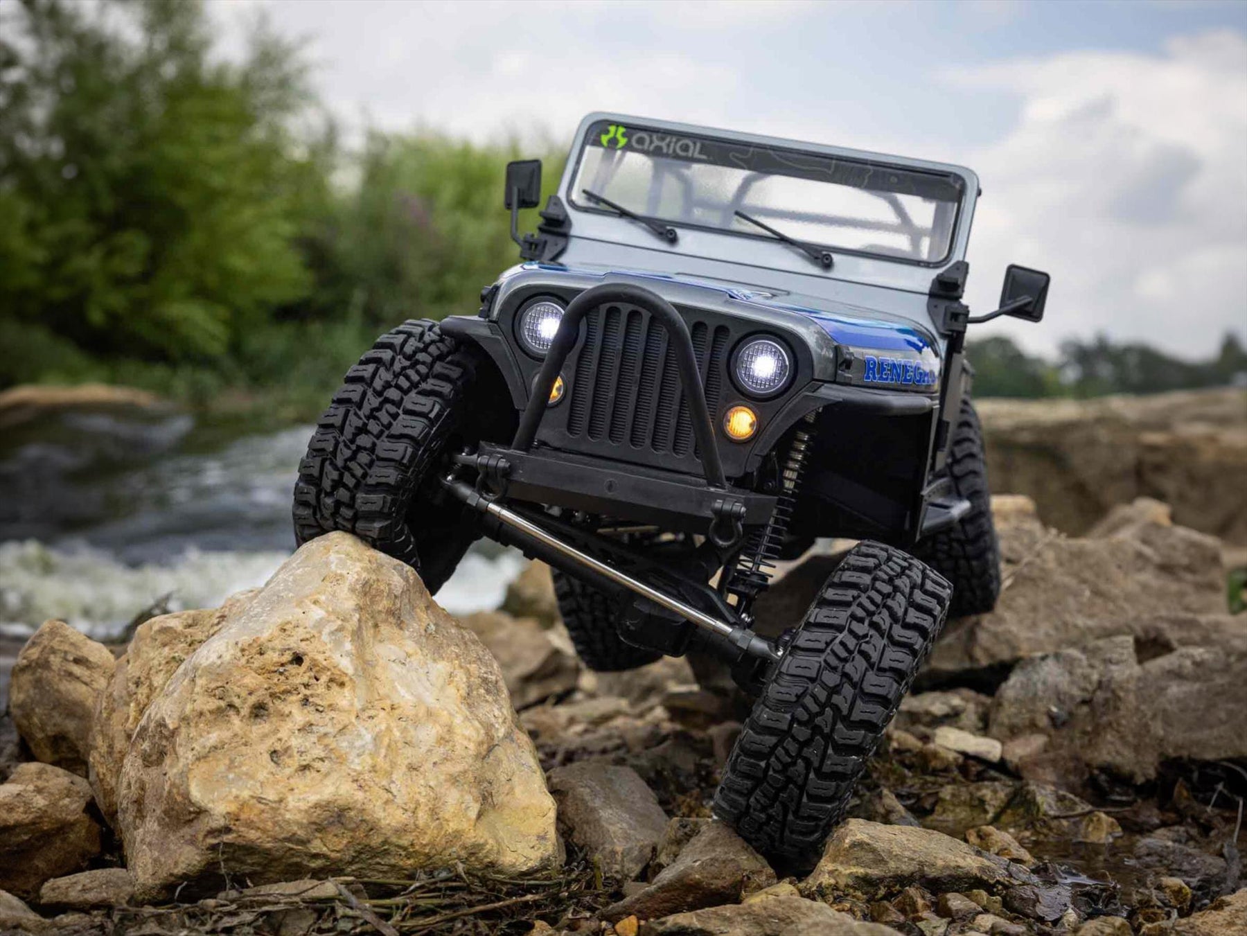 1/10 SCX10 III Jeep CJ-7 4WD Brushed RTR, Grey C-AXI03008T2