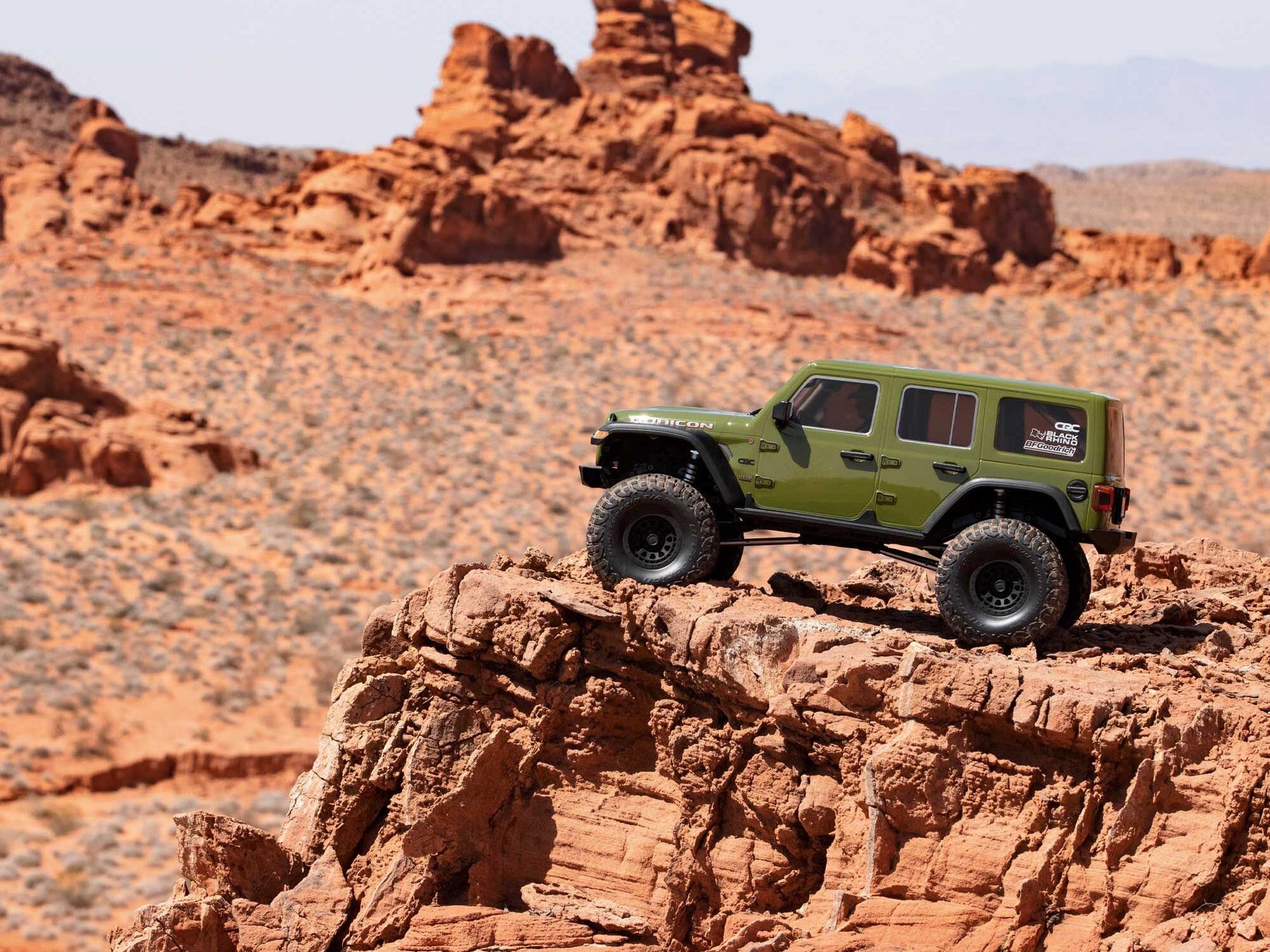 Axial 1/6 Scx6 Jeep Jlu Wrangler 4Wd Rock Crawler Rtr: Green C-AXI05000T1