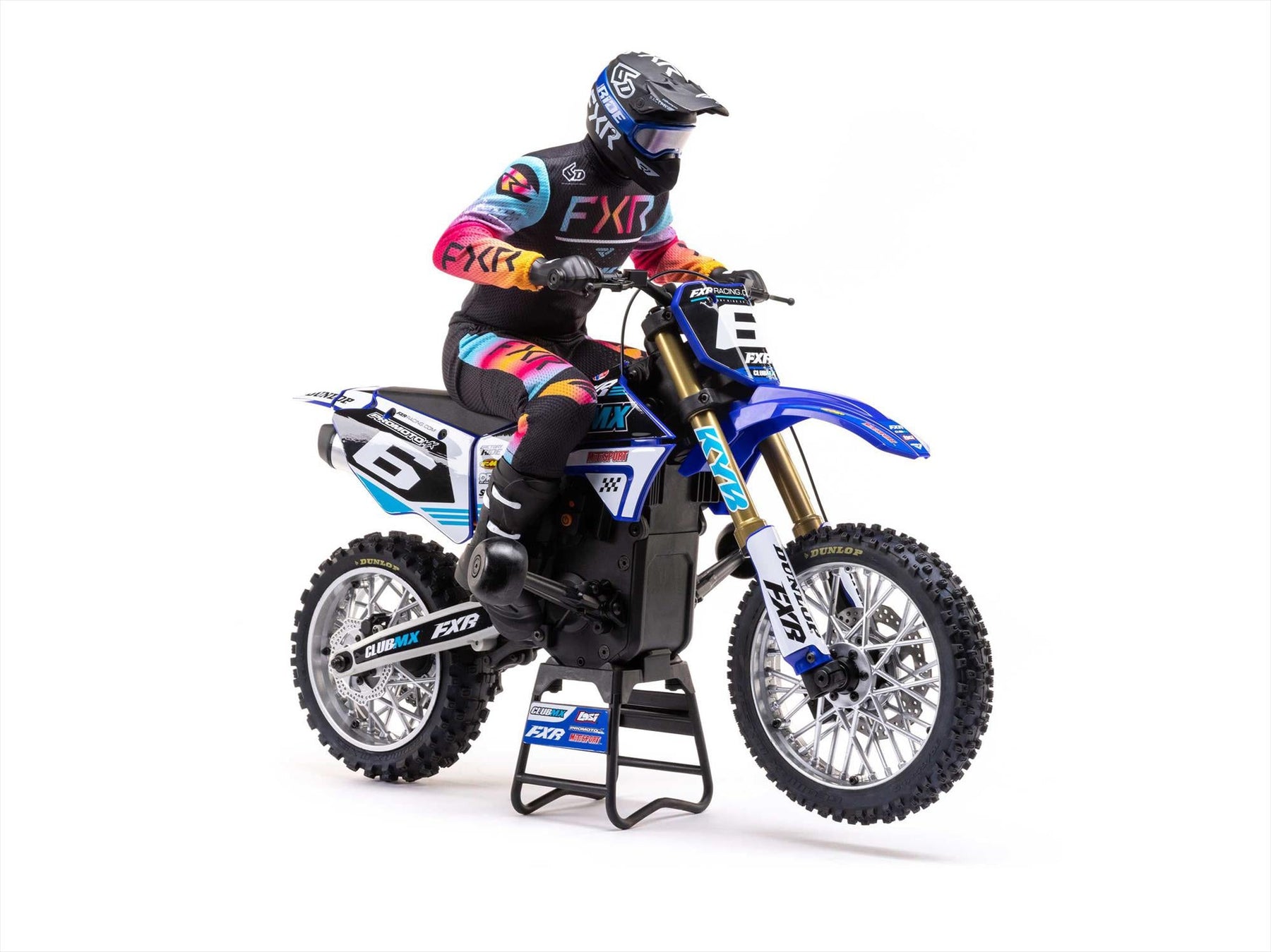 Losi 1/4 Promoto-Mx Motorcycle RTR, Club Mx (Blue) C-LOS06000T2