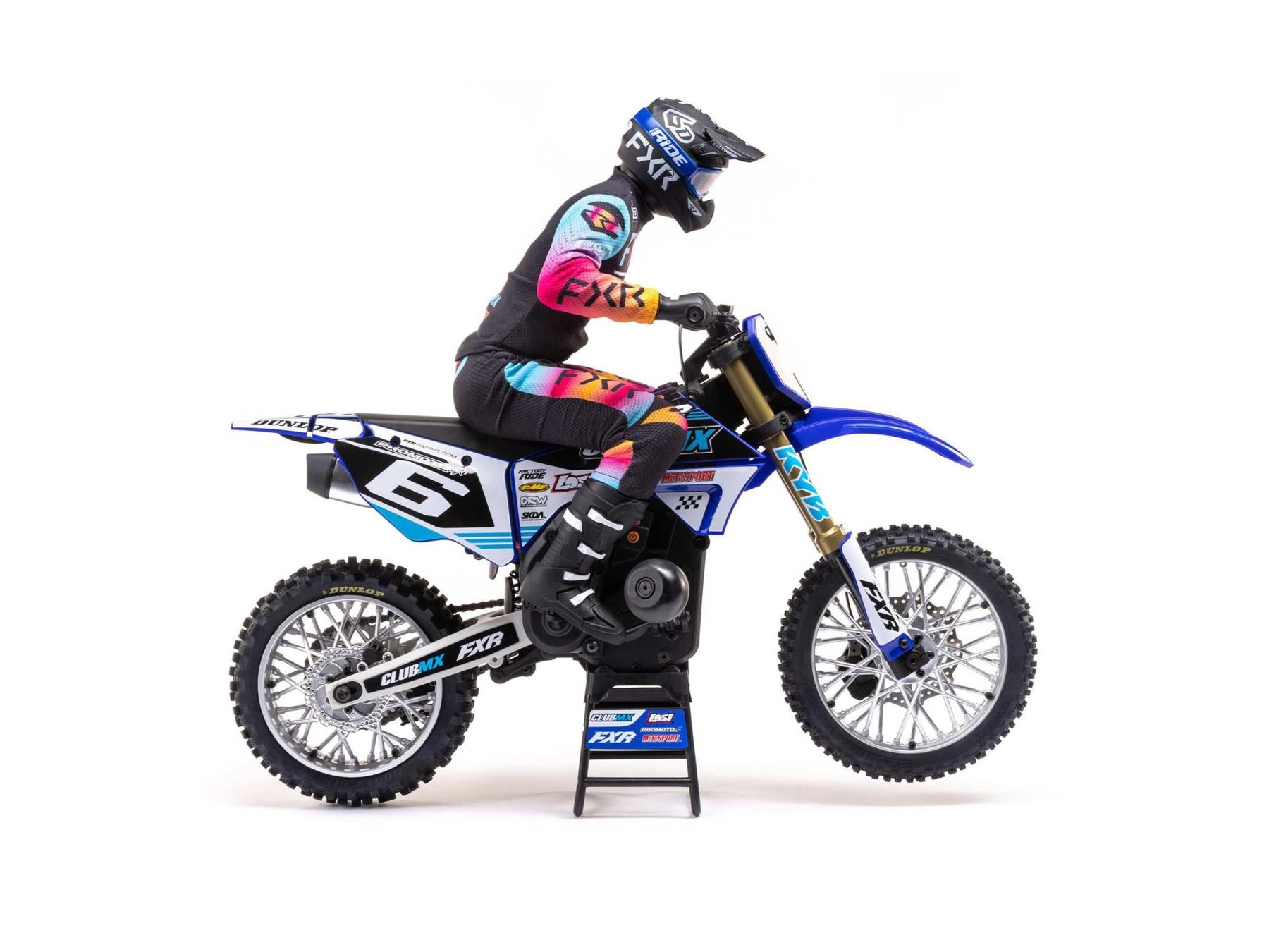 Losi 1/4 Promoto-Mx Motorcycle RTR, Club Mx (Blue) C-LOS06000T2