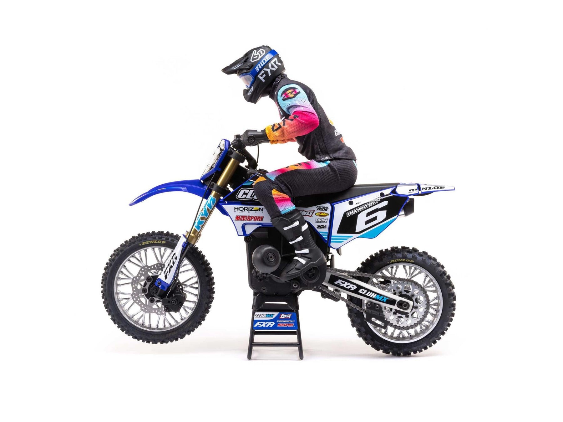 Losi 1/4 Promoto-Mx Motorcycle RTR, Club Mx (Blue) C-LOS06000T2