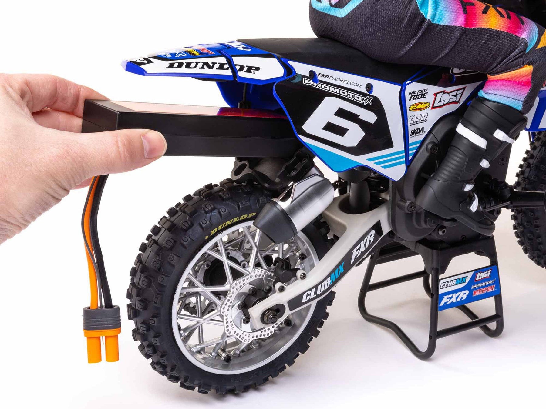 Losi 1/4 Promoto-Mx Motorcycle RTR, Club Mx (Blue) C-LOS06000T2
