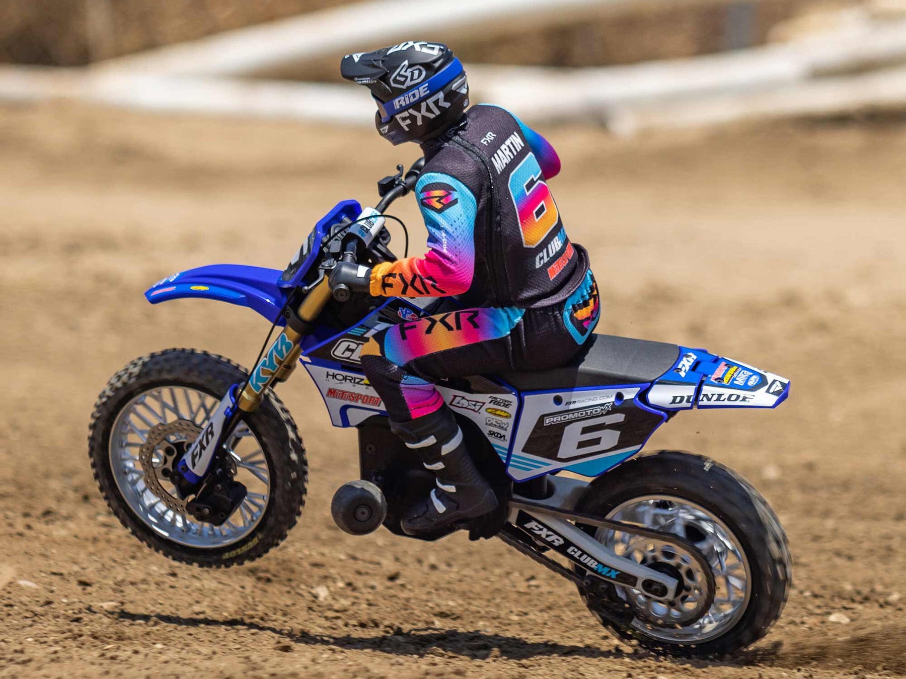 Losi 1/4 Promoto-Mx Motorcycle RTR, Club Mx (Blue) C-LOS06000T2