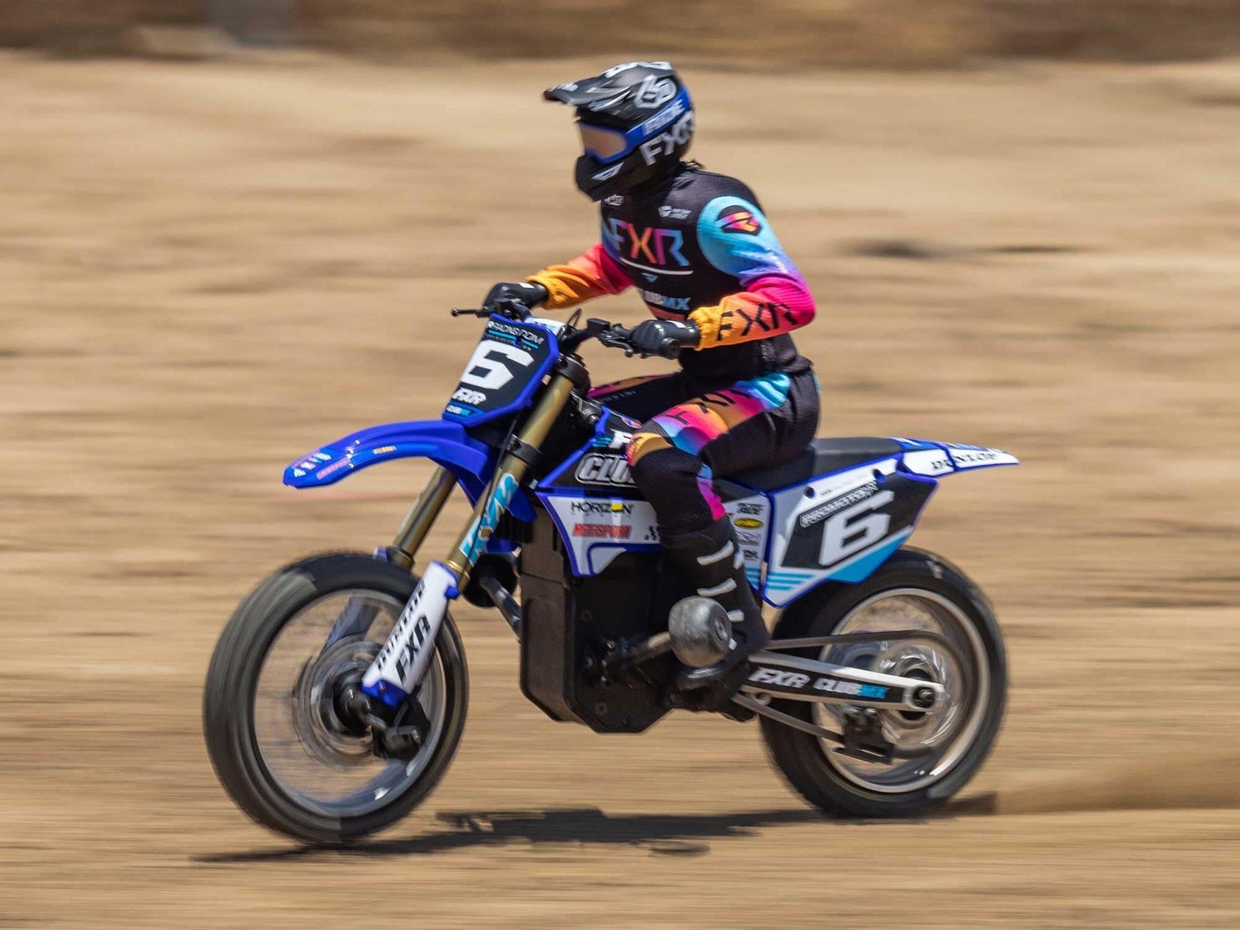 Losi 1/4 Promoto-Mx Motorcycle RTR, Club Mx (Blue) C-LOS06000T2