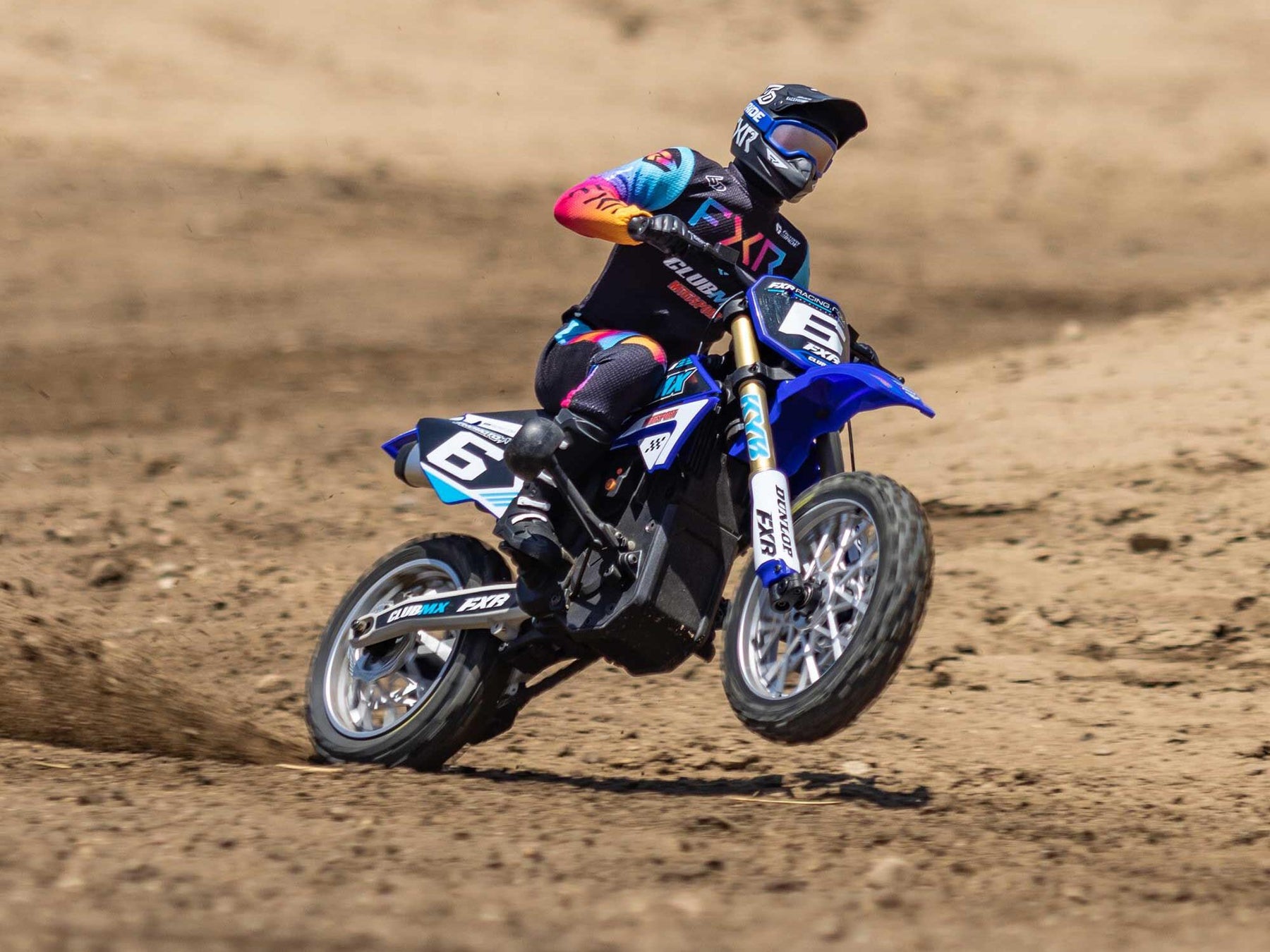 Losi 1/4 Promoto-Mx Motorcycle RTR, Club Mx (Blue) C-LOS06000T2