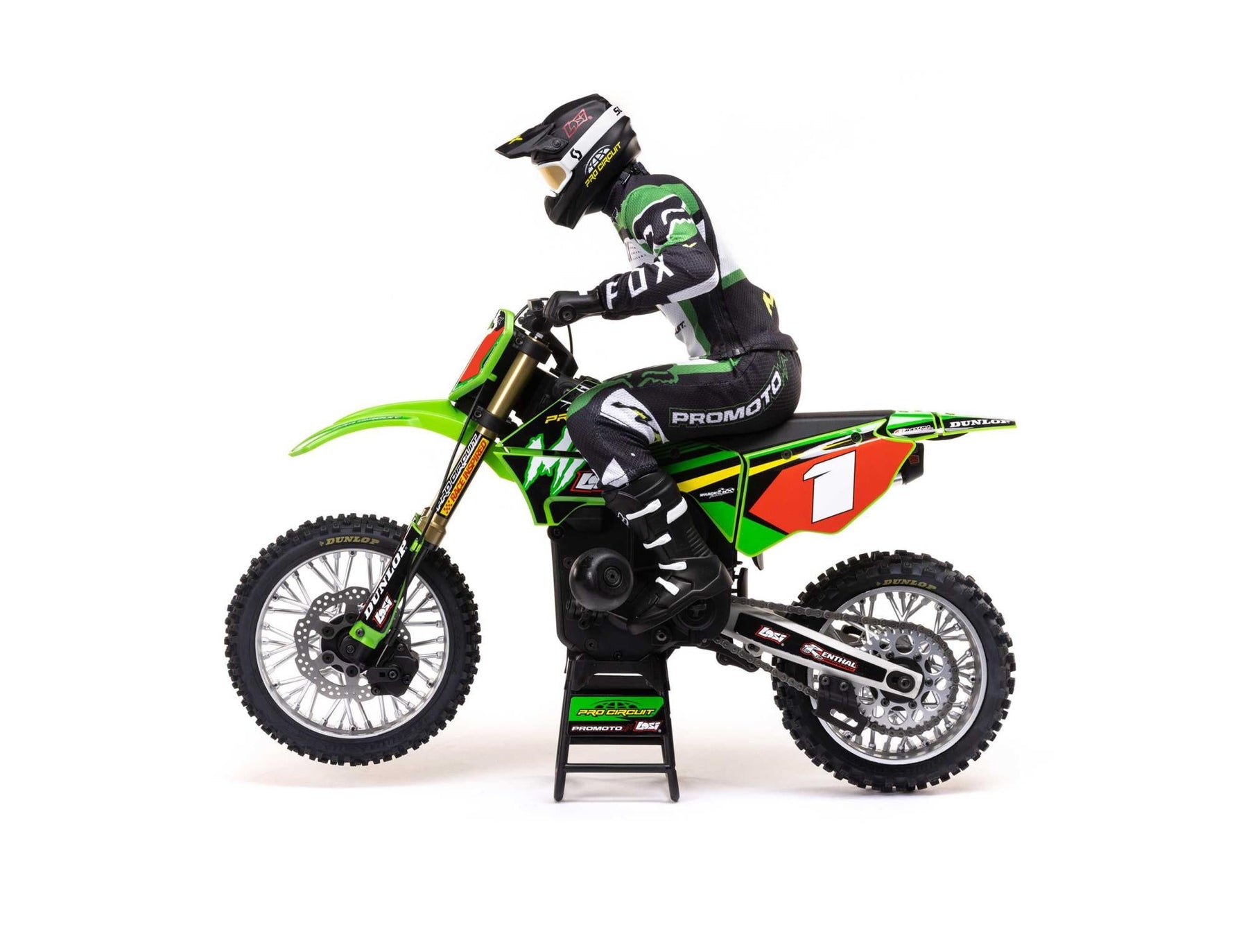 Losi 1/4 Promoto-Mx Motorcycle RTR With Battery And Charger, Pro C-LOS06002