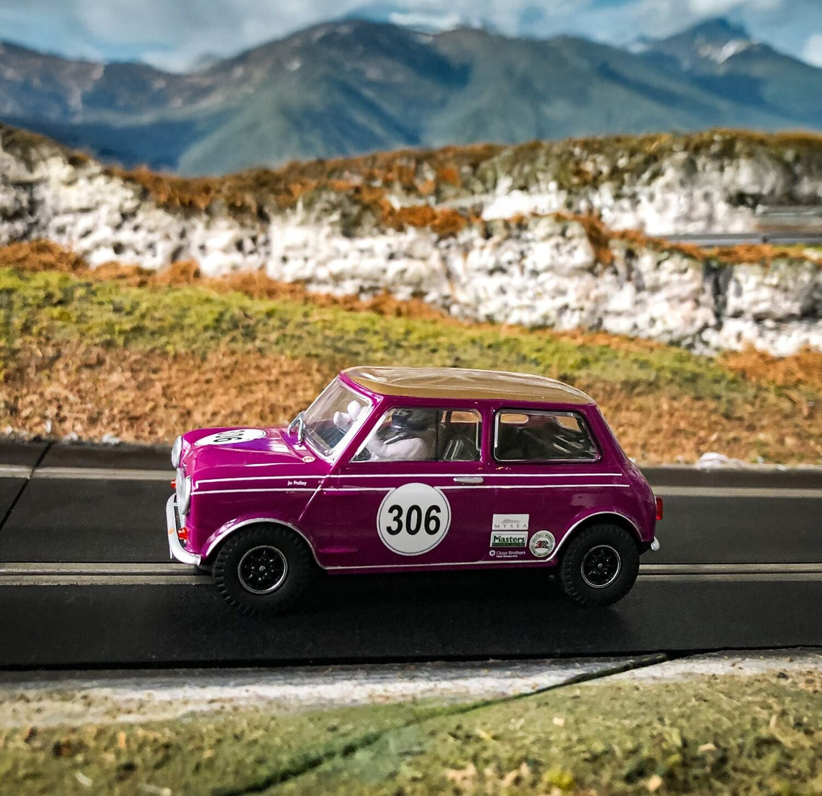 Scalextric Austin Mini Cooper S - Jo Polley C4545