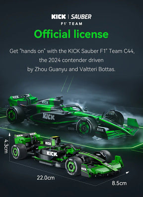 CaDA Kick Sauber F1 Team C44 (2024) 1:24 314 Pieces Brick Model Kit C55032W