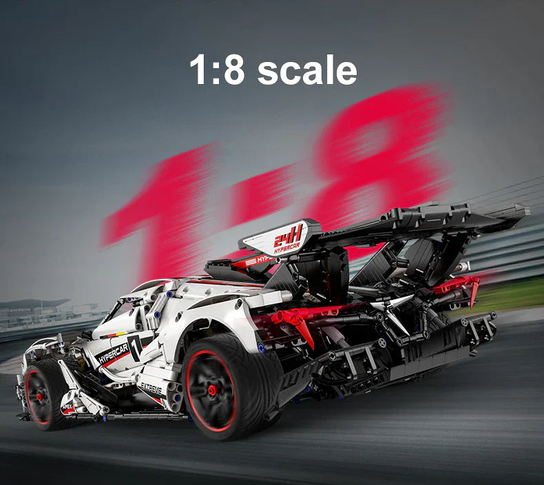 CaDA Master Helios V12 Hypercar - RC Control - 1:8 4449 Pieces Brick Model Kit C61053W