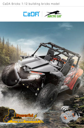 CaDA ARCTIC CAT Wildcat XX - RC Control - 1:12 686 Pieces Brick Model Kit C62006W