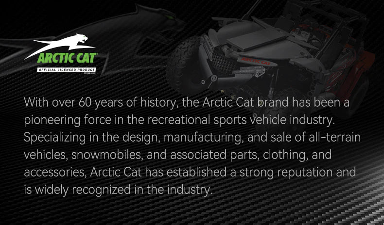 CaDA ARCTIC CAT Wildcat XX - RC Control - 1:12 686 Pieces Brick Model Kit C62006W