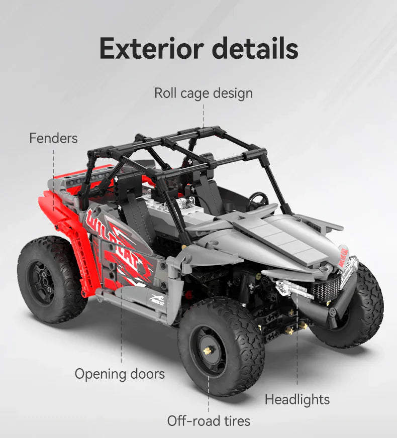 CaDA ARCTIC CAT Wildcat XX - RC Control - 1:12 686 Pieces Brick Model Kit C62006W