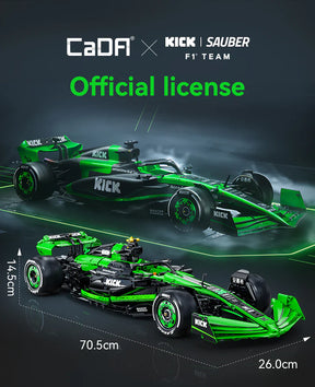 CaDA Kick Sauber F1 Team C44 (2024) 1:8 2553 Pieces Brick Model Kit C64010W