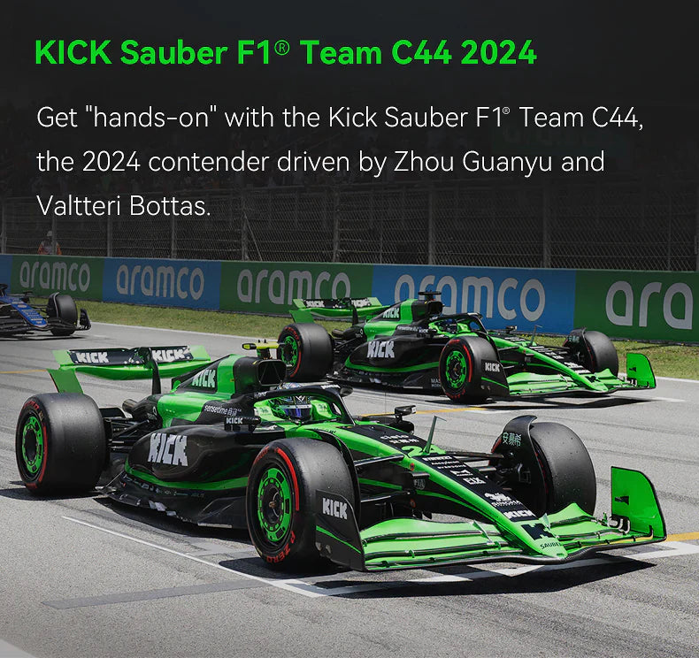 CaDA Kick Sauber F1 Team C44 (2024) 1:8 2553 Pieces Brick Model Kit C64010W