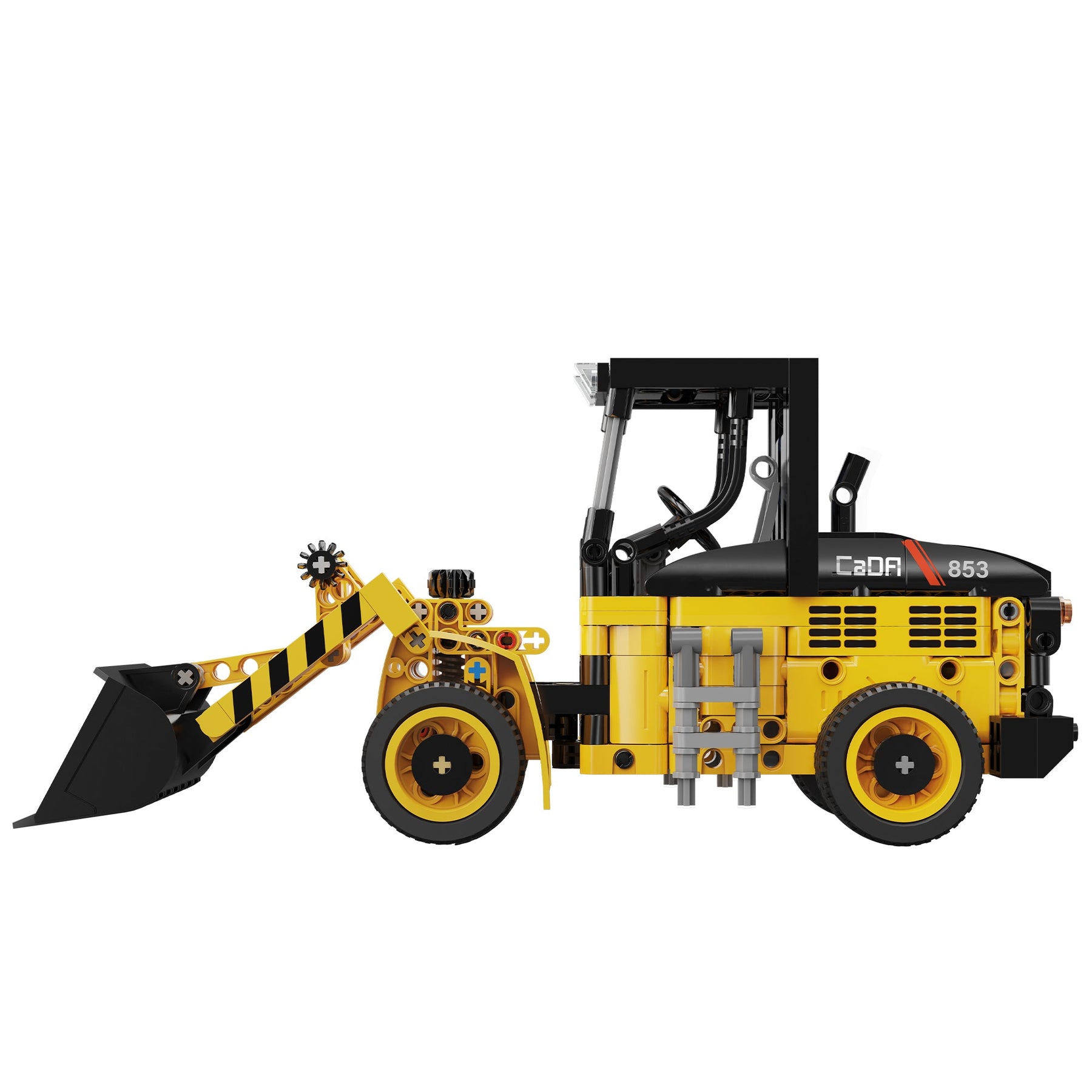 CaDA Construction Series Brick Model Kits (set of 4) Fork Lift, Dump Truck, Excavator & Loader
