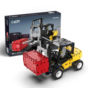 CaDA Construction Series Brick Model Kits (set of 4) Fork Lift, Dump Truck, Excavator & Loader
