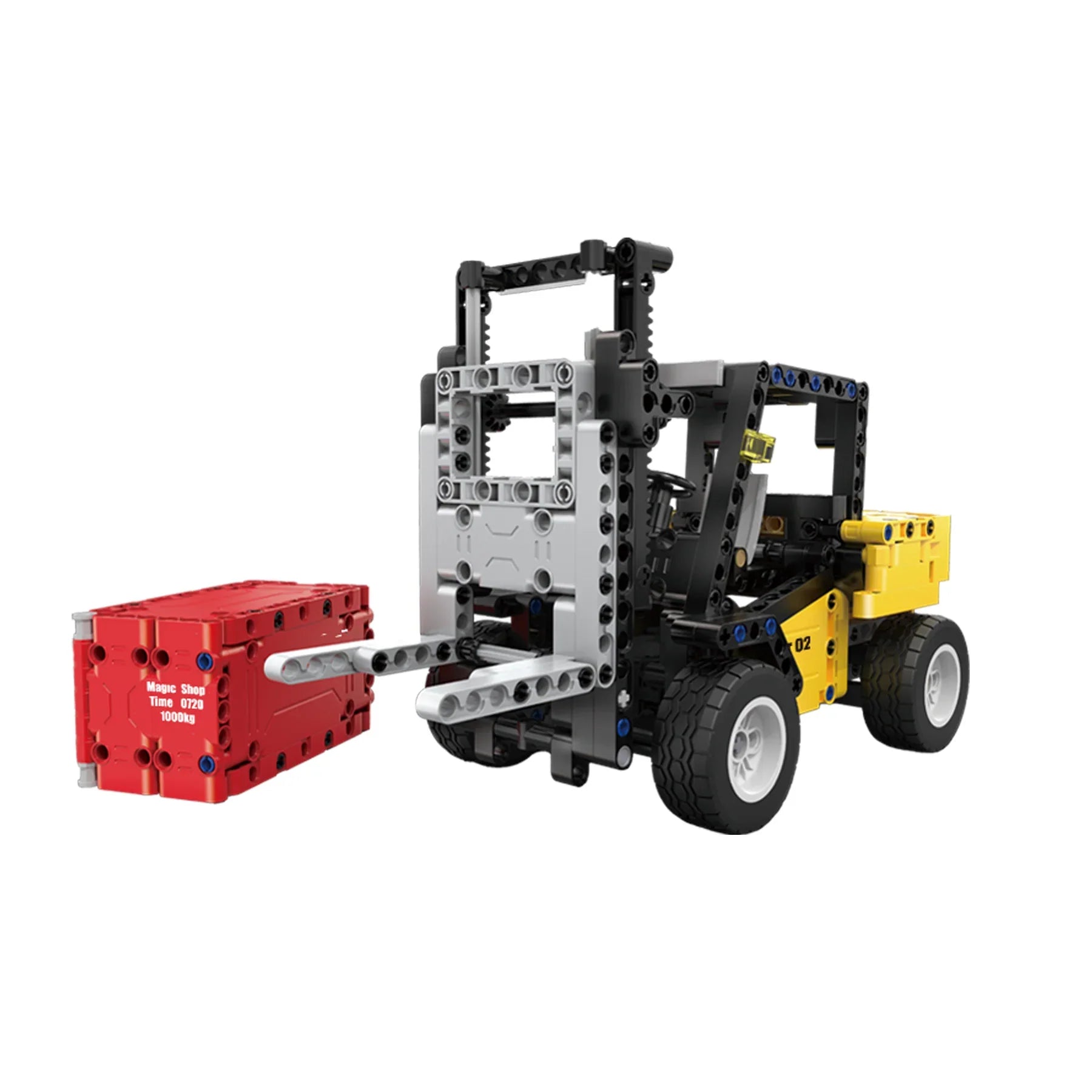 CaDA Construction Series Brick Model Kits (set of 4) Fork Lift, Dump Truck, Excavator & Loader
