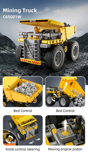 CaDA Construction Series Brick Model Kits (set of 4) Fork Lift, Dump Truck, Excavator & Loader