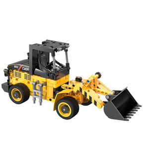 CaDA Construction Series Brick Model Kits (set of 4) Fork Lift, Dump Truck, Excavator & Loader