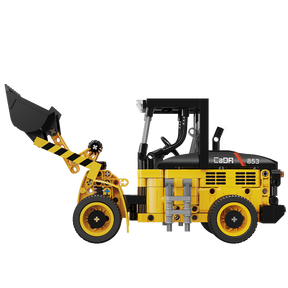 CaDA Construction Series Brick Model Kits (set of 4) Fork Lift, Dump Truck, Excavator & Loader