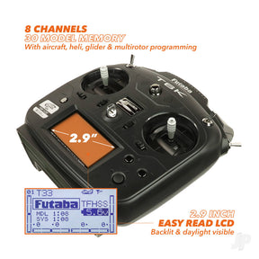 Futaba T6K 8-Channel Air Radio with R3008SB Rx Mode 1