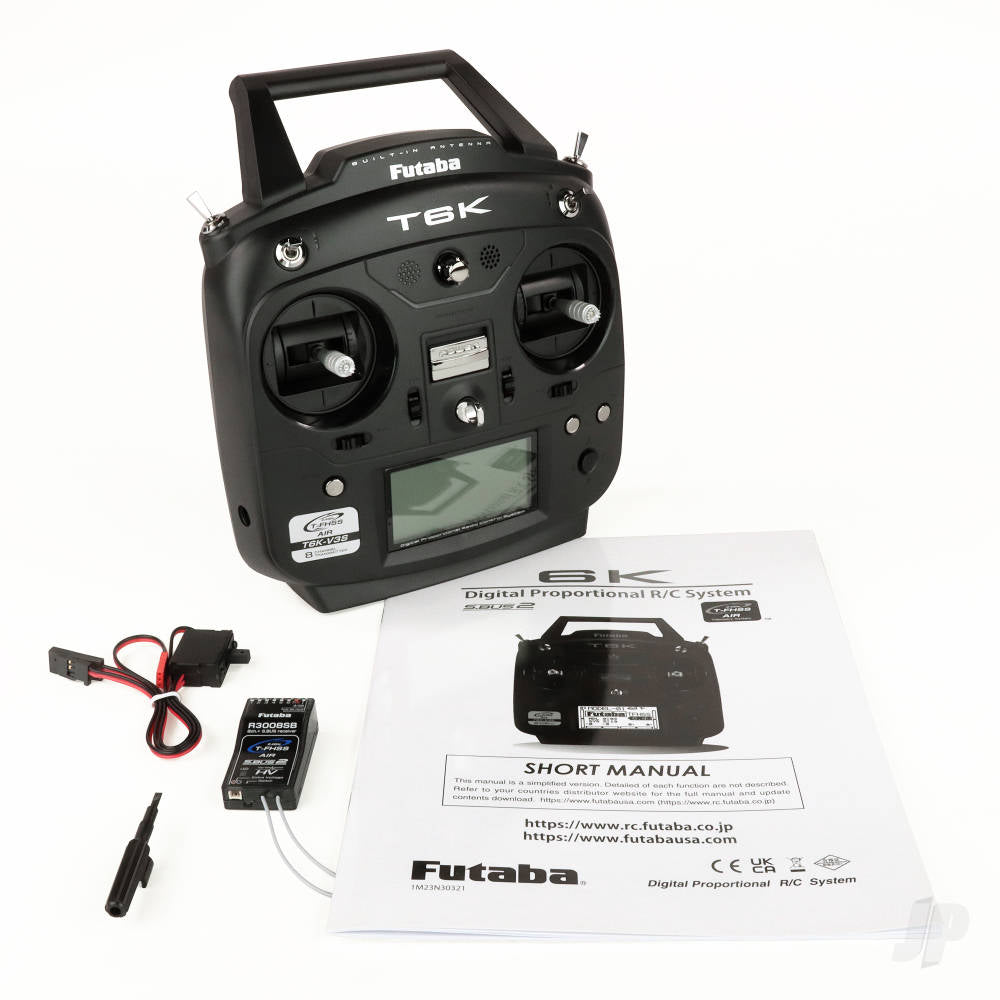 Futaba T6K 8-Channel Air Radio with R3008SB Rx Mode 1