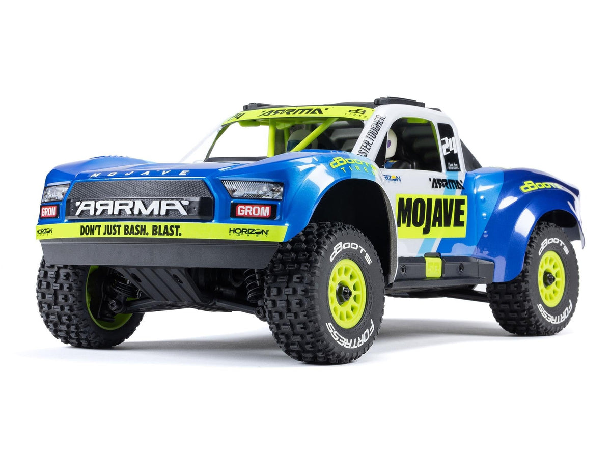 Arrma Mojave Grom Mega 380 1/18 Brushed 4X4 Small Scale Desert Truck RTR Blue C-ARA2104T2