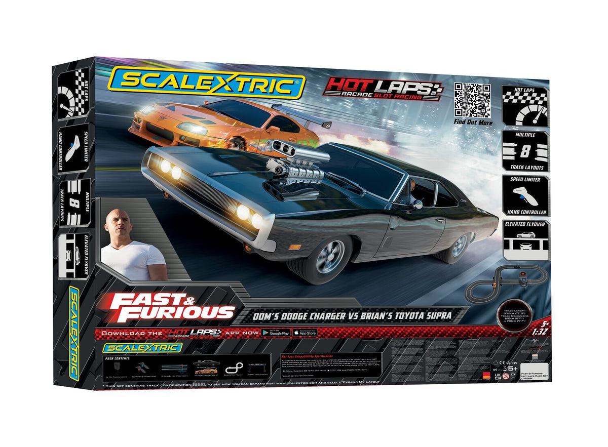 Scalextric Fast and Furious Hot Laps Race Set C1458M