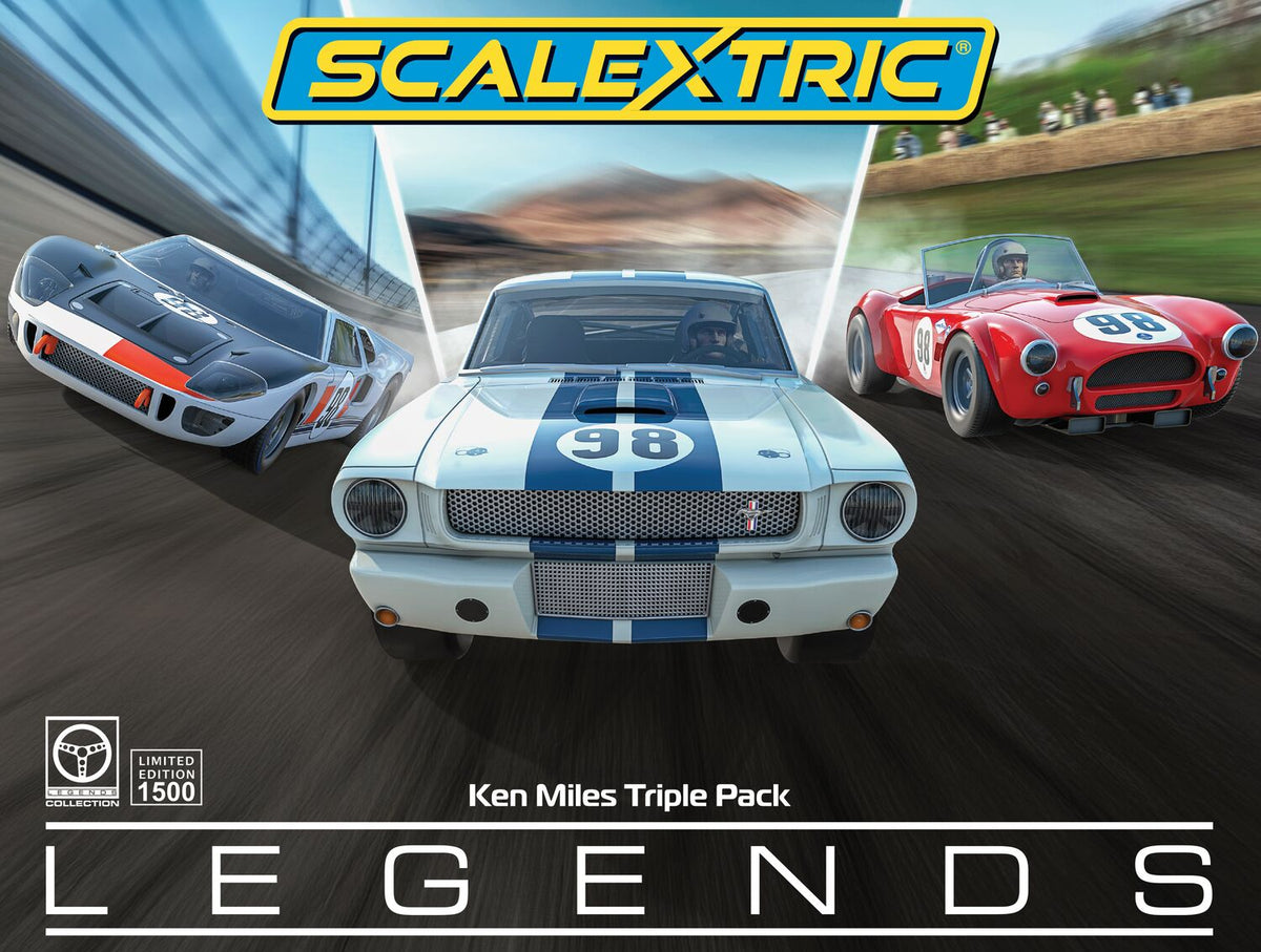 Scalextric Ken Miles - Triple Car Pack Ford / Shelby C4619A