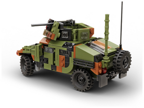 Build Army Humvee M1151 Combat Vehicle - 1:33 Scale 355 Pieces - BAM000