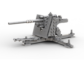 Build Army WW2 88mm Flak 36 - German Artillery - 1:33 Scale 355 Pieces - BA0036