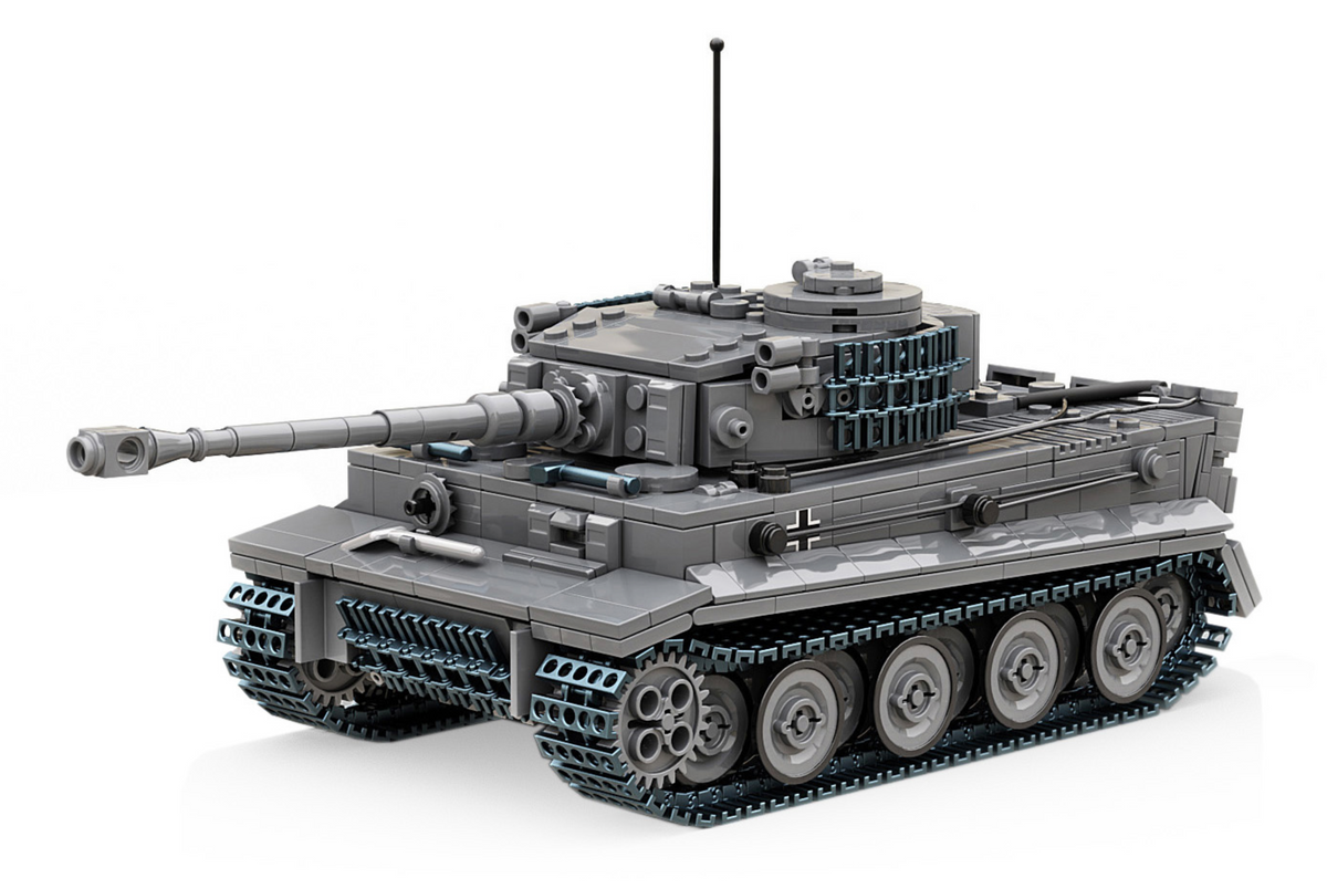 Build Army WW2 Tiger 1 Ausf.E - German Heavy Tank - 1:33 Scale 1157 Pieces - BA0181