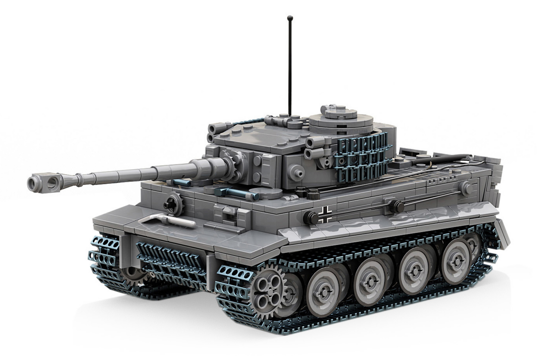 Build Army WW2 Tiger 1 Ausf.E - German Heavy Tank - 1:33 Scale 1157 Pieces - BA0181