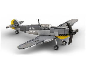 Build Army WW2 Messerschmitt Bf 109 - German Fighter Plane - 1:30 Scale 375 Pieces - BA0109