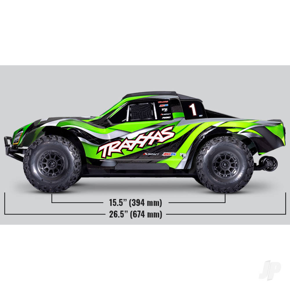 Traxxas Maxx Slash 1:8 6S 4WD Short Course Truck, Blue - TRX102076-4-BLUE