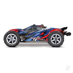 Traxxas Blue Rustler 4X4 VXL 1:10 4WD RTR Brushless Electric Stadium Truck - TRX67076-4-BLUE