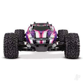 Traxxas Pink Rustler 4X4 VXL 1:10 4WD RTR Brushless Electric Stadium Truck - TRX67076-4-PINK