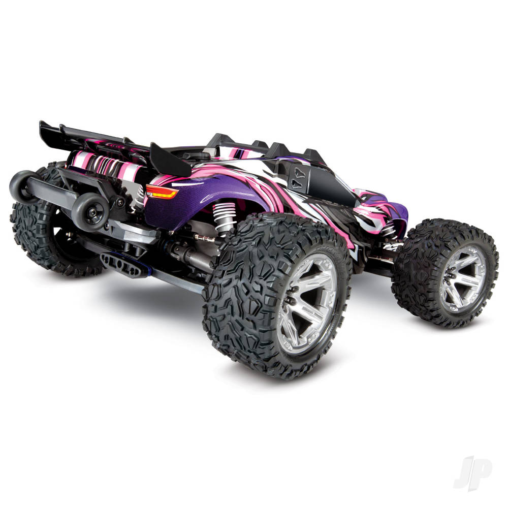 Traxxas Pink Rustler 4X4 VXL 1:10 4WD RTR Brushless Electric Stadium Truck - TRX67076-4-PINK