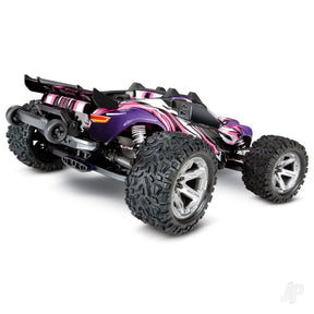 Traxxas Pink Rustler 4X4 VXL 1:10 4WD RTR Brushless Electric Stadium Truck - TRX67076-4-PINK