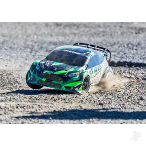 Traxxas Ford Fiesta ST Rally VXL, 1/10 scale AWD rally car, RTR - TRX74276-4-GRN